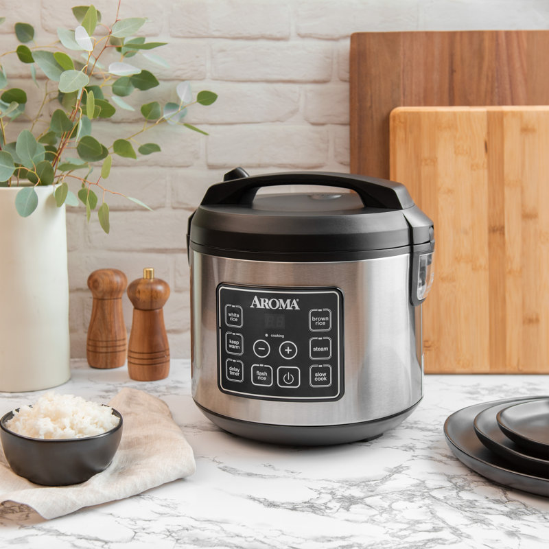 5.3 Qt Digital hot Electric Cool-Touch Rice Grain Cooker and Food Steamer (New)